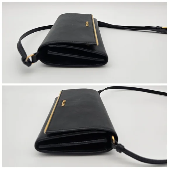 Authentic Prada Saffiano Leather Shoulder Bag #4296M - Picture 6 of 10